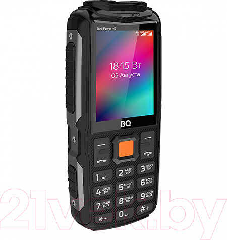 Изображение товара Мобильный телефон BQ 2410L Tank Power 4G (Gunmetal/Black)