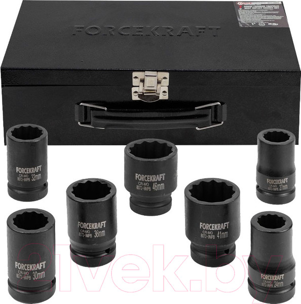 Изображение товара Набор головок слесарных ForceKraft FK-8072-9MPB (58396)