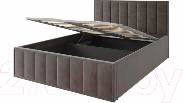Изображение товара Двуспальная кровать ДСВ Лана 1.4 с подъемным механизмом (шоколад)