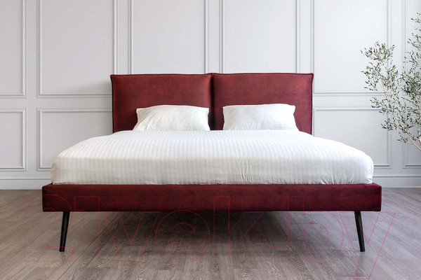 Изображение товара Двуспальная кровать ДСВ Сильвия 1.6 (бордо)