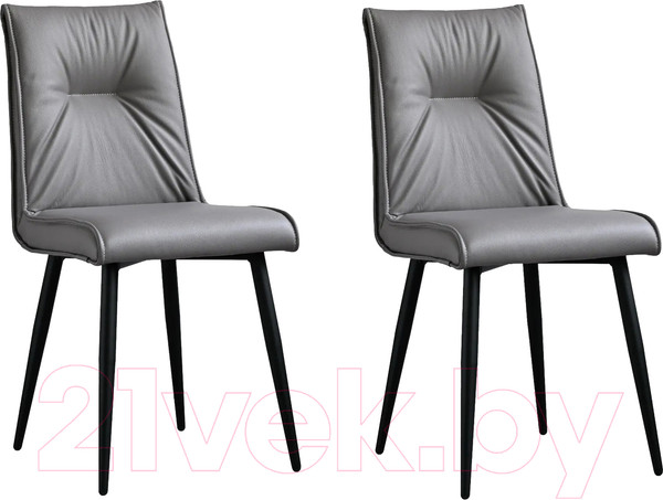 Изображение товара Набор стульев ДСВ Сенатор (серая кожа)