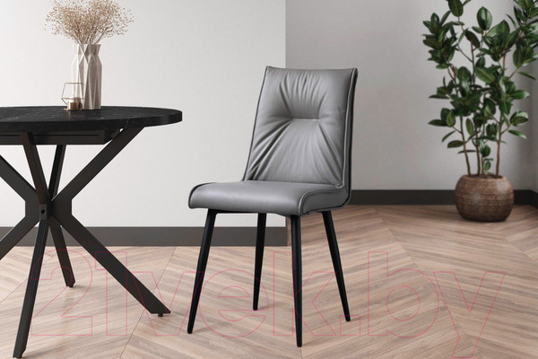 Изображение товара Набор стульев ДСВ Сенатор (серая кожа)