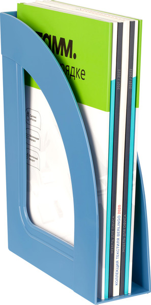 Изображение товара Лоток для бумаг Стамм Респект / ЛТВ-31685 (синий/голубой)