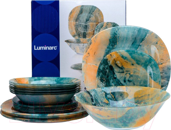 Изображение товара Набор тарелок Luminarc Neo Carina Granitelia V6289 (18шт)