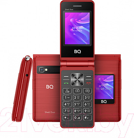 Изображение товара Мобильный телефон BQ 2412 Shell Duo (красный)