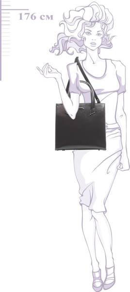 Изображение товара Сумка Souffle 124 / 1244938 (темно-серый сафьян шик-с)