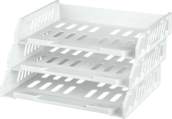 Изображение товара Лоток для бумаг Стамм Сити / ЛТГ-31737 (3шт, белый)