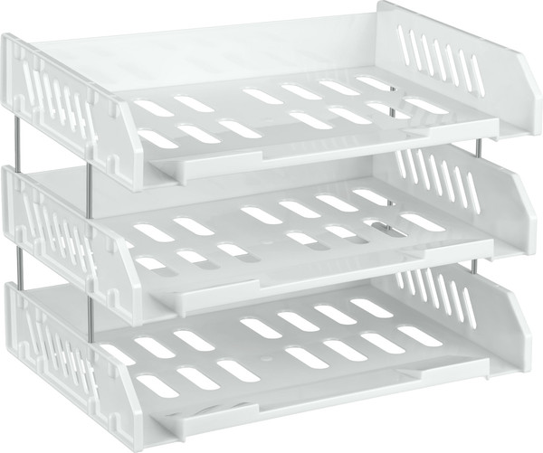 Изображение товара Лоток для бумаг Стамм Сити / ЛТГ-31737 (3шт, белый)