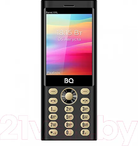 Изображение товара Мобильный телефон BQ 3598 Barrel XXL (Black/Gold)