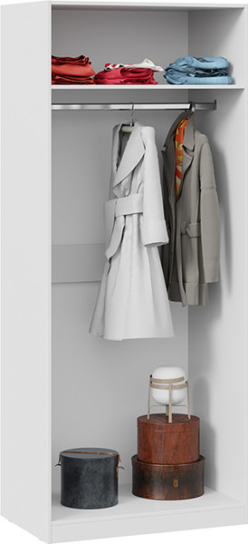 Изображение товара Шкаф-пенал ТриЯ Глосс СМ-319.07.212 с 2 зеркальными дверями (белый глянец)