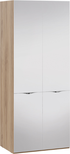 Изображение товара Шкаф-пенал ТриЯ Глосс СМ-319.07.212 с 2 зеркальными дверями (яблоня беллуно)