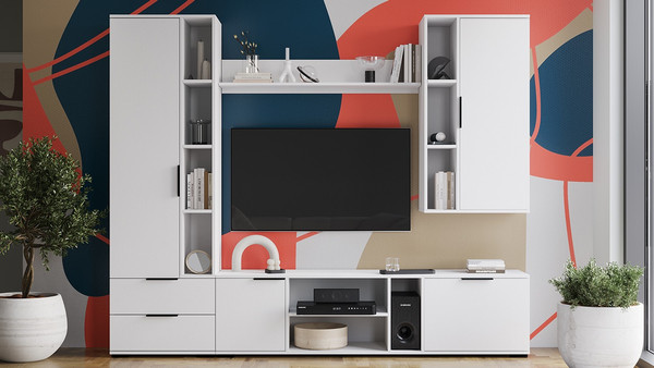 Изображение товара Полка ТриЯ Агата Настенная Исп.2 (белый ясень)