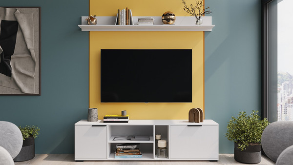 Изображение товара Полка ТриЯ Агата Настенная Исп.3 (белый ясень)