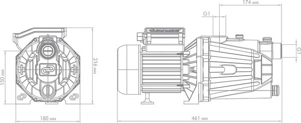 Изображение товара Поверхностный насос Джилекс Джамбо 70/50 Ч (2.0) / 3007