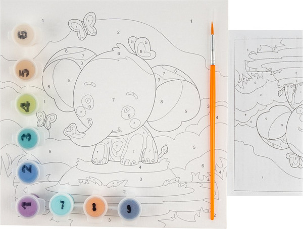 Изображение товара Картина по номерам Lori Слоник / Рхд-033