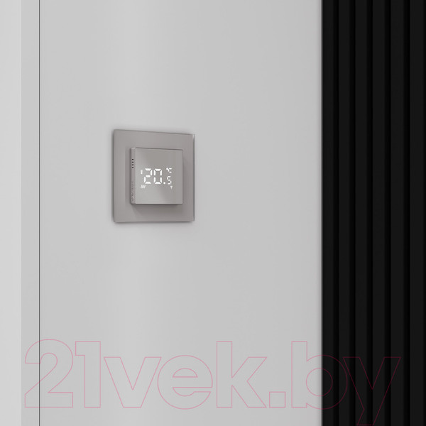 Изображение товара Рамка для выключателей и розеток Werkel Senso W0013117 (дымчатый/стекло Soft-Touch)