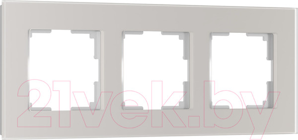 Изображение товара Рамка для выключателей и розеток Werkel Senso W0033117 (дымчатый/стекло Soft-Touch)