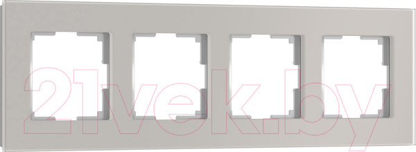 Изображение товара Рамка для выключателей и розеток Werkel Senso W0043117 (дымчатый/стекло Soft-Touch)