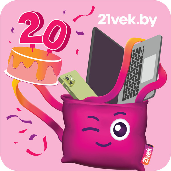 Изображение товара Наклейка фирменная 21vek (квадратная 20)