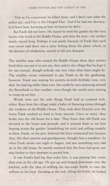 Изображение товара Книга Bloomsbury Harry Potter 4: Goblet Of Fire / 9781408894651 (Rowling J.K.)