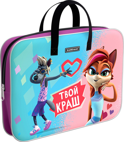 Изображение товара Папка-портфель Erich Krause Ну, погоди! Каникулы. Краш / 62567