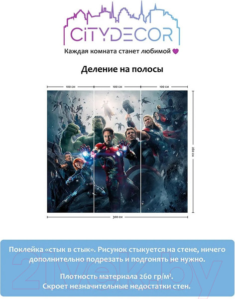 Изображение товара Фотообои листовые Citydecor Детская 365 (300x260см)