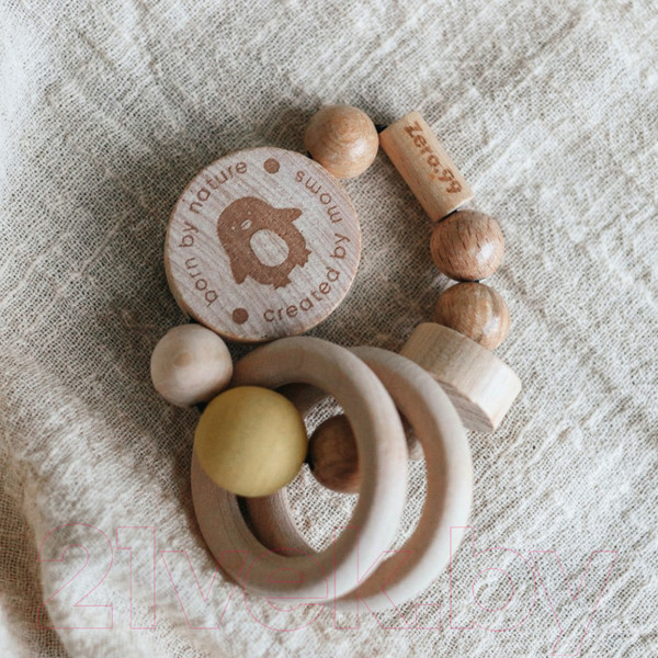 Изображение товара Погремушка Zero-99 из дерева / 03044 (желтый)