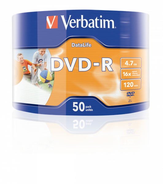 Изображение товара Набор дисков DVD-R Verbatim DL Inkjet Printable 4.7Gb / 43793 (50шт)