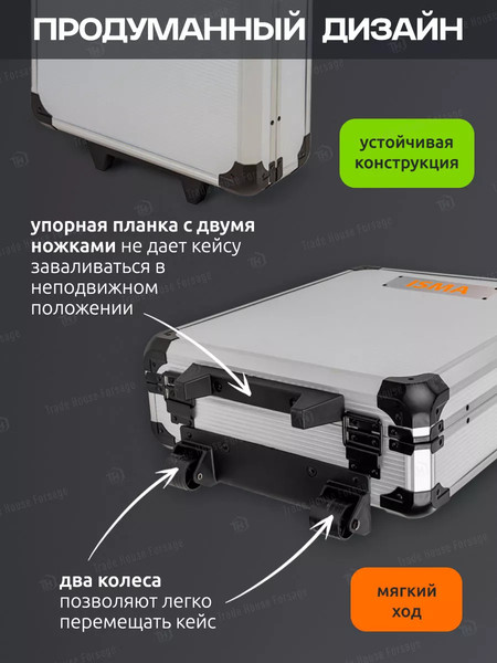 Изображение товара Универсальный набор инструментов ISMA 186-3(57361) (186пр)