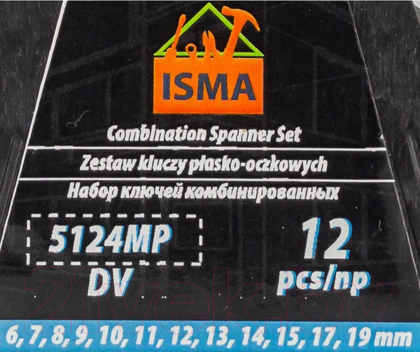 Изображение товара Набор ключей ISMA 5124MP DV (58245)