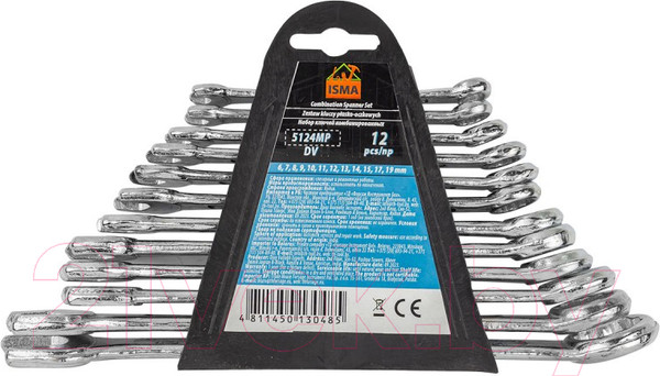 Изображение товара Набор ключей ISMA 5124MP DV (58245)