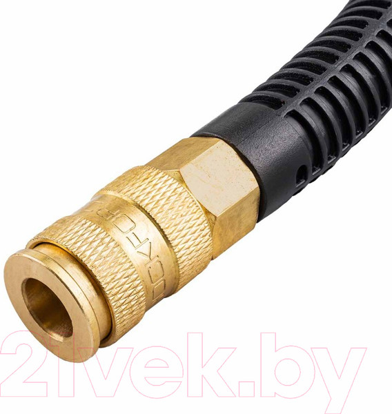 Изображение товара Шланг для компрессора RockForce Резиновый воздушный армированный с фитингами RF-AHC-10/B (58677)