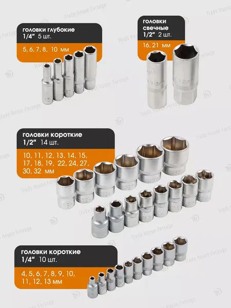 Изображение товара Универсальный набор инструментов Forstime FT-4782-5 (58798)