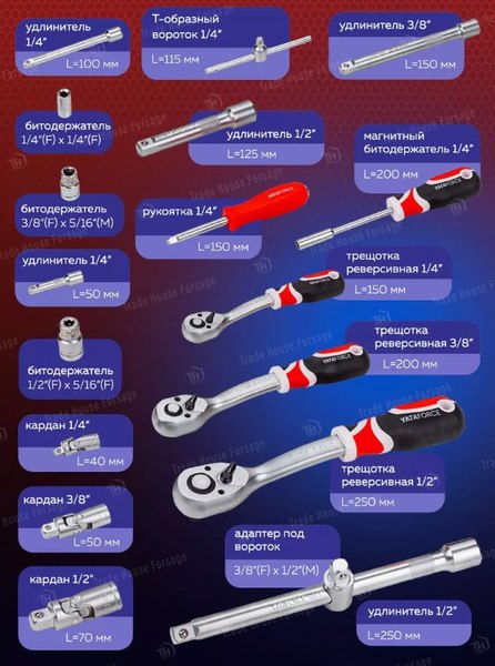 Изображение товара Универсальный набор инструментов Yataforce YF-38841 (52566)