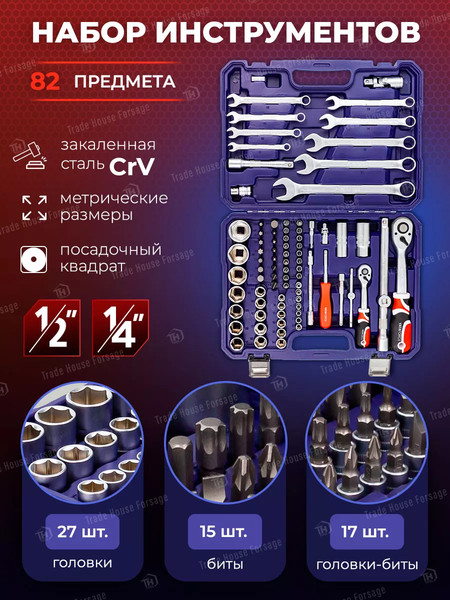 Изображение товара Универсальный набор инструментов Yataforce YF-4821-5