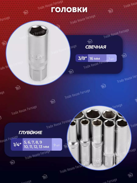 Изображение товара Универсальный набор инструментов Yataforce YF-41082-5DS(57673)
