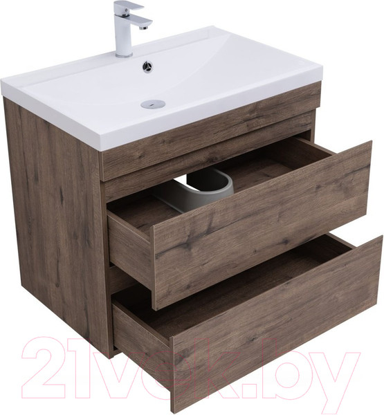 Изображение товара Тумба под умывальник Aquanet Нота New 75 / 334192 (дуб веллингтон табак)