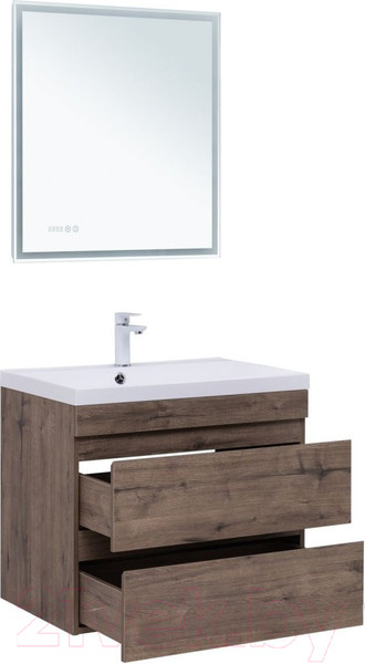 Изображение товара Тумба под умывальник Aquanet Нота New 75 / 334192 (дуб веллингтон табак)