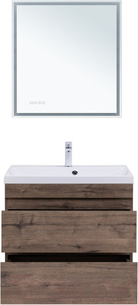 Изображение товара Тумба под умывальник Aquanet Нота New 75 / 334192 (дуб веллингтон табак)