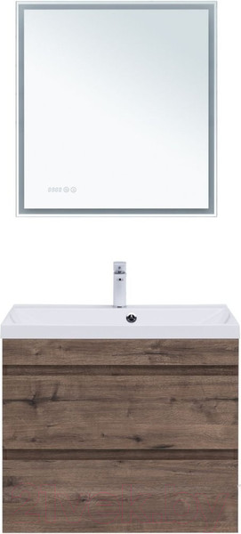 Изображение товара Тумба под умывальник Aquanet Нота New 75 / 334192 (дуб веллингтон табак)
