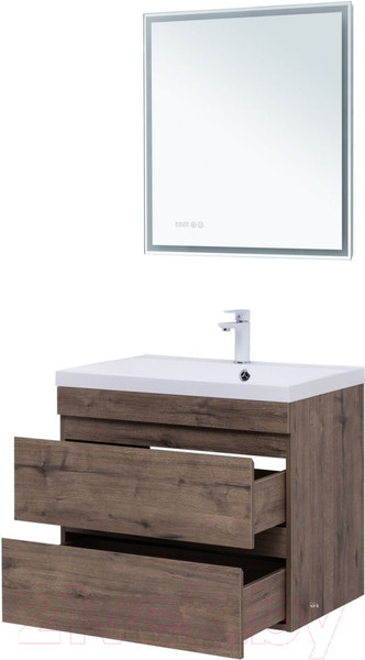 Изображение товара Тумба под умывальник Aquanet Нота New 75 / 334192 (дуб веллингтон табак)