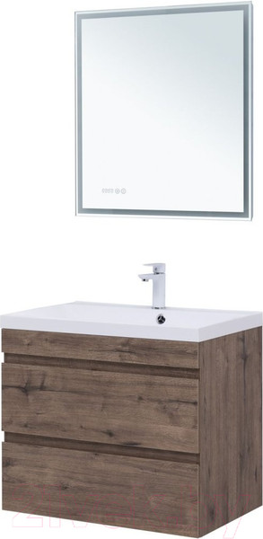 Изображение товара Тумба под умывальник Aquanet Нота New 75 / 334192 (дуб веллингтон табак)