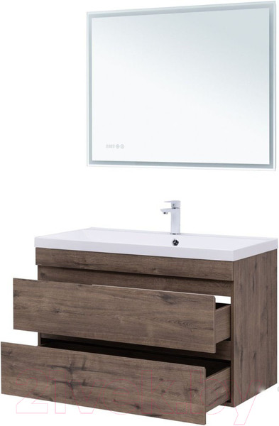 Изображение товара Тумба под умывальник Aquanet Нота New 90 / 334193 (дуб веллингтон табак)