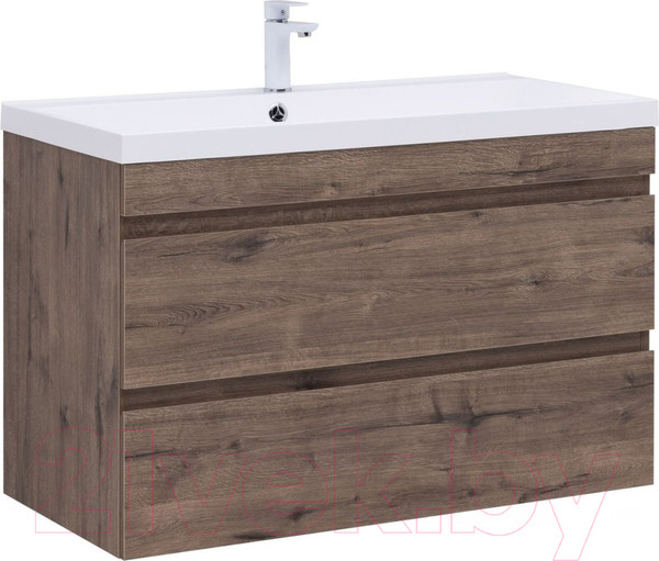 Изображение товара Тумба под умывальник Aquanet Нота New 90 / 334193 (дуб веллингтон табак)