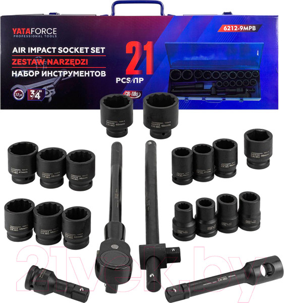 Изображение товара Универсальный набор инструментов Yataforce YF-6212-9MPB