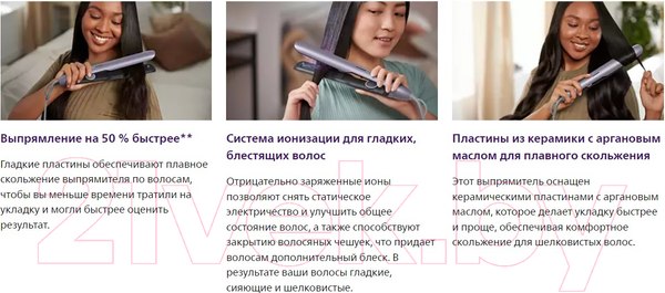 Изображение товара Выпрямитель для волос Philips BHS742/00