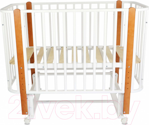 Изображение товара Детская кроватка СКВ 394001-6 (белый/бук)