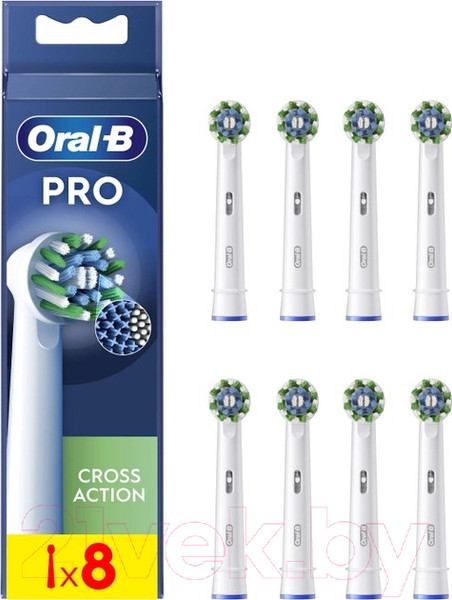 Набор насадок для зубной щетки Oral-B Refill Cross Action Pro XXL (8шт)