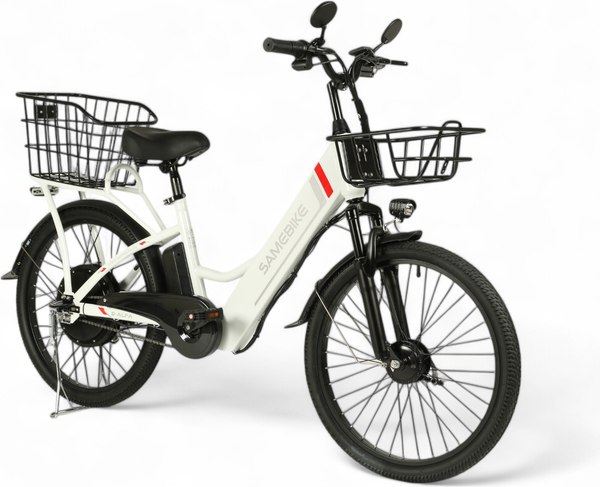 Изображение товара Электровелосипед Samebike Е-Alfa New со стальной рамой SB-E-ALFA350-36/10 (белый)