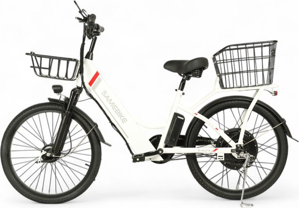 Изображение товара Электровелосипед Samebike Е-Alfa New со стальной рамой SB-E-ALFA350-36/10 (белый)